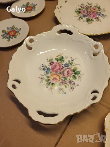 Антични, Порцеланови красиви чинии Decor Belle Rose Marco Polo , снимка 2 - Антикварни и старинни предмети - 50354682