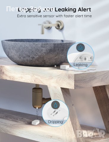 Govee Wi-Fi сензори за вода Аларма, снимка 8 - Друга електроника - 42950899