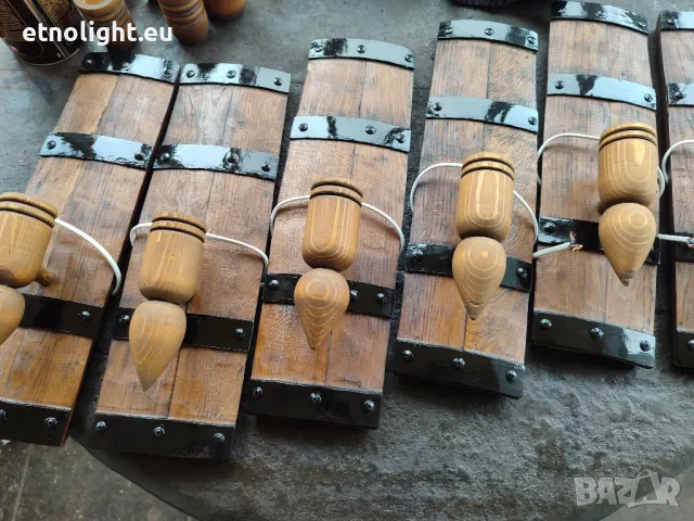 Стенни лампи аплици от автентични реставрирани бъчви с дървена чашка , снимка 17 - Лампи за стена - 40281481