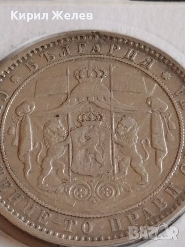 Сребърна монета 5 лева 1885г. Княжество България Александър първи 43041, снимка 11 - Нумизматика и бонистика - 43951209