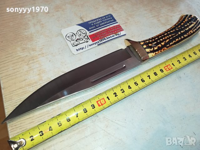 НОЖ-МАСИВЕН ЯК ЖЕСТОКА ДРЪЖКА 1201241104, снимка 16 - Ножове - 43772501