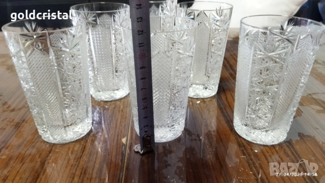 кристални чаши вода Ропотамо , снимка 3 - Антикварни и старинни предмети - 51716790