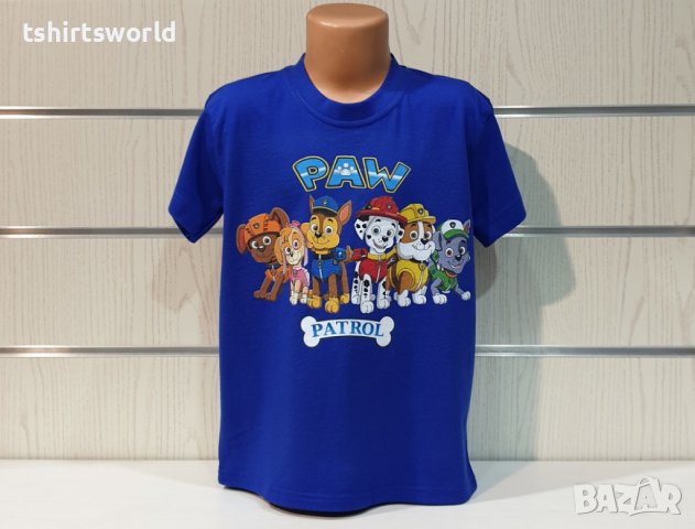 Нова детска тениска с дигитален печат PAW Patrol (Пес патрул) в цвят ротманс, снимка 5 - Детски тениски и потници - 37355434