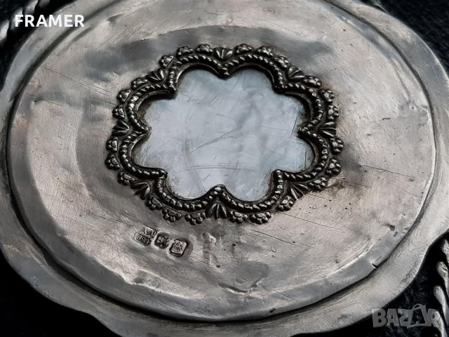 Сребърна 84 Царска Русия 1890 нагръдна Икона панагия кръст, снимка 9 - Антикварни и старинни предмети - 35604505