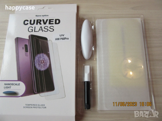 Huawei P60 Pro / Nova 11 Pro / 3D UV ТЕЧНО ЛЕПИЛО Стъклен протектор за екран, снимка 11 - Фолия, протектори - 40936273