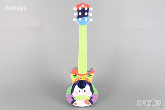 Детска дървена китара, снимка 2 - Музикални играчки - 43212652