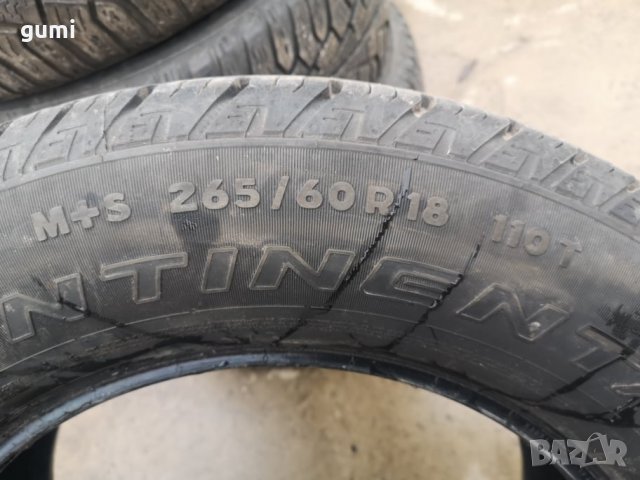 4бр летни гуми за джип 265/60/18 Continental , снимка 6 - Гуми и джанти - 35149526
