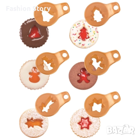 Комплект форми за сладки 8 броя, коледни, снимка 4 - Форми - 51540974