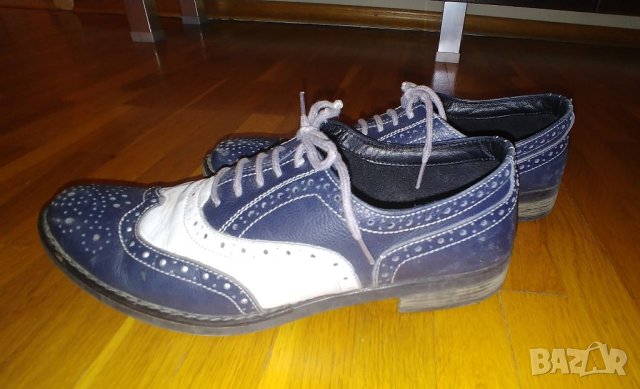 Оксфордки, естествена кожа, номер 37, снимка 4 - Дамски ежедневни обувки - 40309150