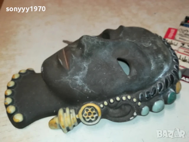 22Х14Х7СМ МАСКА-АНТИКА ОТ ШВЕЦИЯ 1306251133, снимка 4 - Антикварни и старинни предмети - 50652284