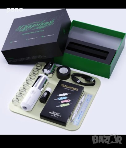 комплект за татуировки/татуиране.Dragongawk starter kit.