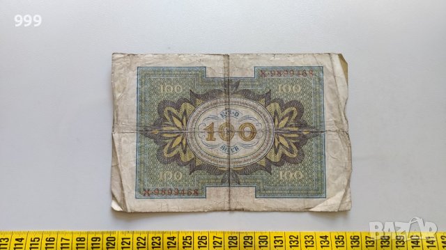 100 марки 1920 Германия, снимка 2 - Нумизматика и бонистика - 40716730