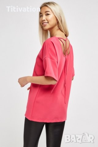 Цикламена дълга блуза, снимка 2 - Корсети, бюстиета, топове - 28741744