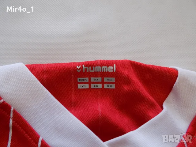 футболна тениска denmark a.simonsen 9 hummel екип блуза оригинална спорт мъжка XXXL, снимка 5 - Спортни дрехи, екипи - 49048279