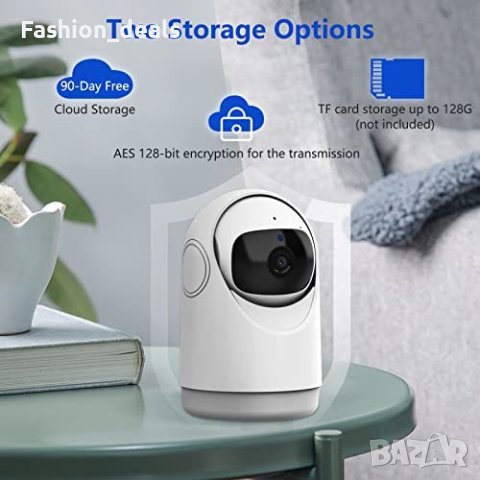 Нова охранителна камера за домашно видеонаблюдение Двуканално аудио, снимка 5 - Комплекти за видеонаблюдение - 40633843