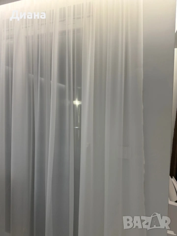 Тънко бяло перде, снимка 2 - Пердета и завеси - 53407427