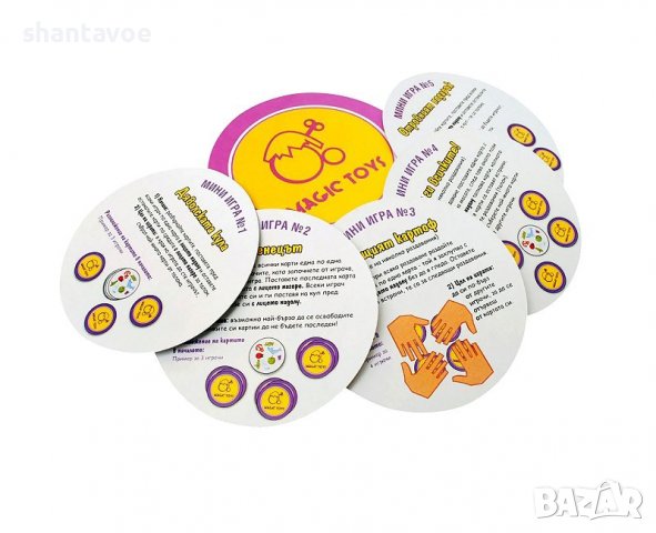 Кръгли карти с 5 супер забавни игри за цялото семейство, снимка 4 - Карти за игра - 38000895