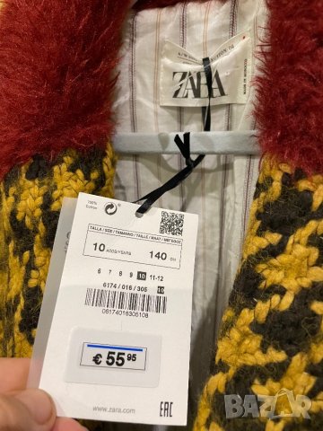ZARA ново детско палто 140см, снимка 4 - Детски якета и елеци - 39316732