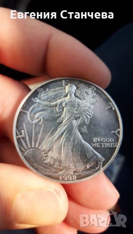 сребърна монета 1 oz американски орел 1992