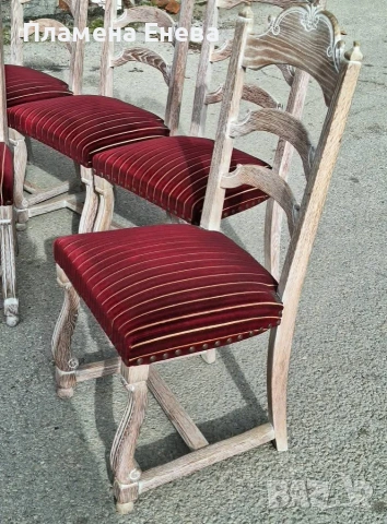 Комплект от 6 стола масив, снимка 9 - Столове - 53323077