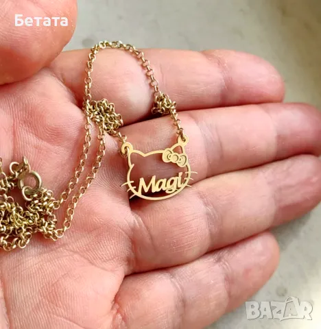 Детско колие, подарък за дете, сребърно детско колие, колие с анимационен герой, колие с име, снимка 9 - Колиета, медальони, синджири - 47700687