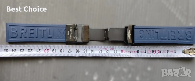 Силиконови каишки за часовник BREITLING 24mm, снимка 10 - Каишки за часовници - 52076228