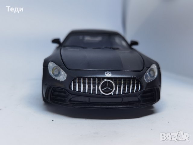 Mercedes Benz GTR макет черен, снимка 3 - Колекции - 39698099