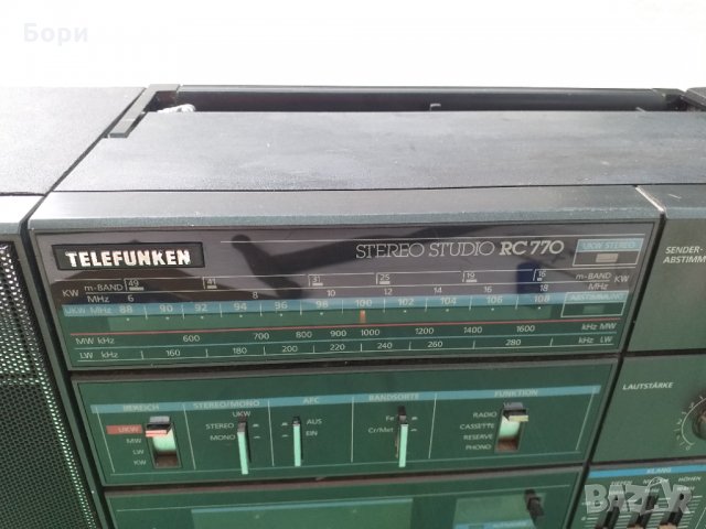 TELEFUNKEN STEREO STUDIO RC 770 Радиокасетофон, снимка 5 - Радиокасетофони, транзистори - 33615662