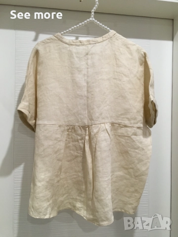 ZARA 100% лен риза S, снимка 2 - Ризи - 51519863