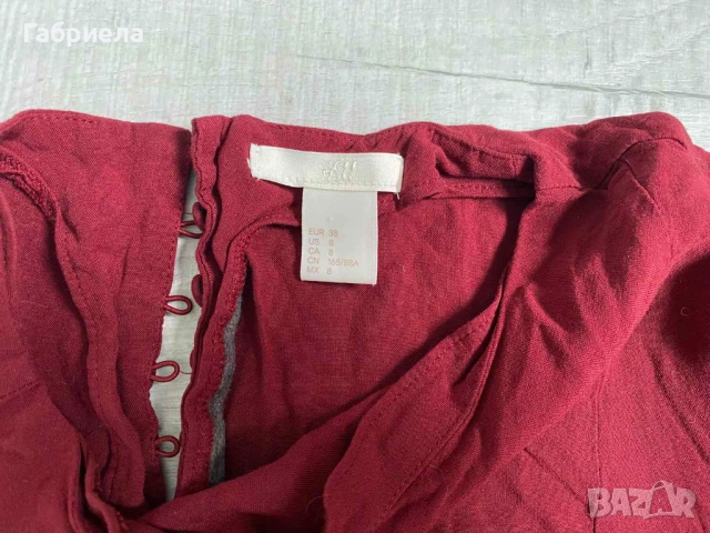 Рокли в цвят бордо на ONLY, H&M, снимка 6 - Рокли - 20552702