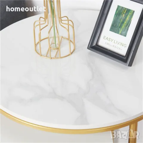 ПРОМОЦИЯ Маси с многофункционално приложение с плот от синтерован камък (к-кт от 2 бр.) JJ-XZ196, снимка 5 - Маси - 49288382