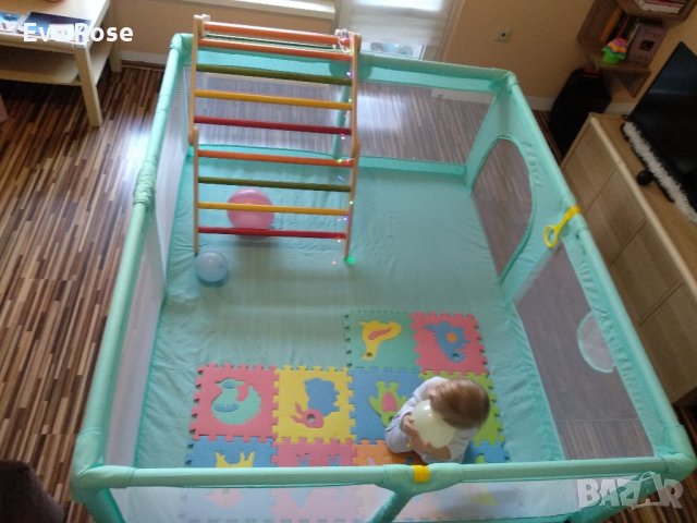 НОВА Голяма детска кошара за игра + подарък (топки) / ограда / преграда / заграждение за бебе дете, снимка 9 - Кошарки - 33496096