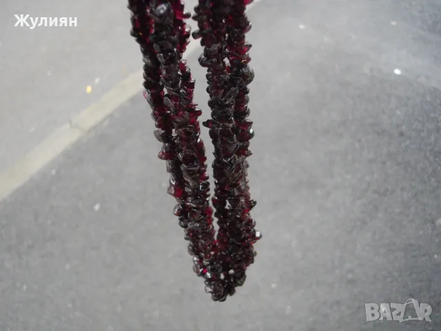 СТАР ГЕРДАН КОЛИЕ ЕСТЕСТВЕНИ ГРАНАТИ ГРАНАТ , снимка 5 - Антикварни и старинни предмети - 49764912