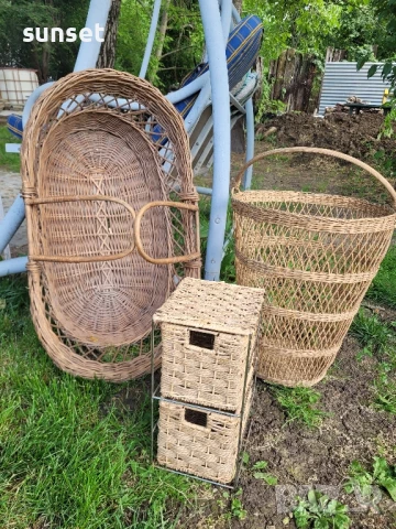 РАТАНОВА кошница, голям ПЛЕТЕН кош, снимка 16 - Декорация за дома - 50674755