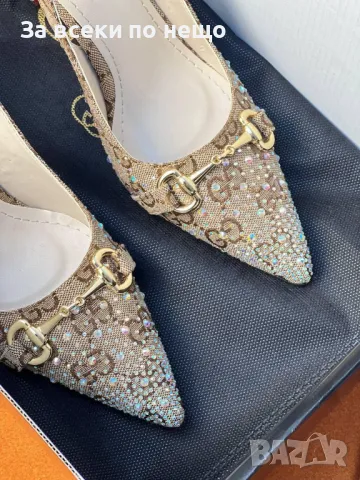 Gucci Дамски Обувки На Ток Гучи - 2 Налични Цвята Код E220, снимка 4 - Дамски обувки на ток - 50411528