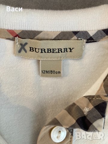 Burberry оригинална бебешка блуза, снимка 4 - Бебешки блузки - 39795894