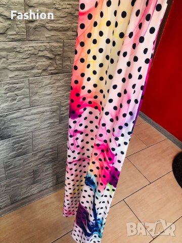 Шарена дълга рокля, снимка 4 - Рокли - 37484699