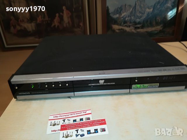 HITACHI HDD/DVD RECORDER 1708221146, снимка 4 - Плейъри, домашно кино, прожектори - 37718480
