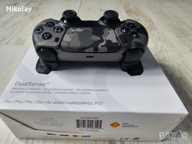Playstation 5 контролер / DualSense - Grey Camouflage, снимка 4 - Аксесоари - 52824304