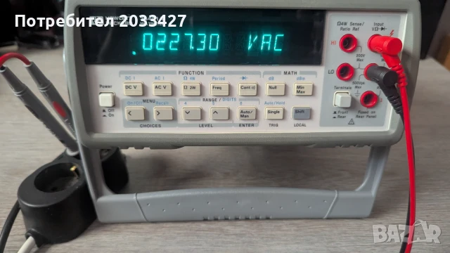Мултиметър HP 34401A 6 1/2 digits, снимка 8 - Друга електроника - 50893970