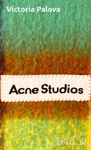 Модна къща ACNE STUDIOS дизайнерски шал лукс алпака мохер, снимка 6 - Шалове - 52861614