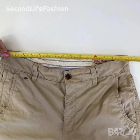 Мъжки панталон Tommy Hilfiger Chino размер W31 L34 бежов, снимка 4 - Панталони - 53118851