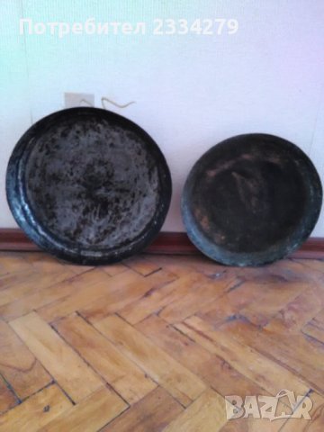 Медни тави стари, изработени ръчно от български майстори в различни времена., снимка 8 - Антикварни и старинни предмети - 40054423