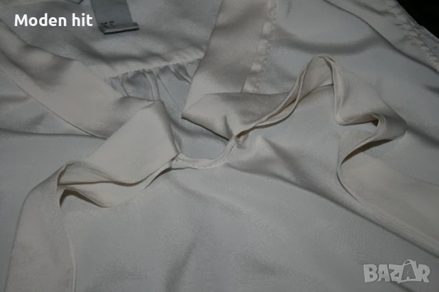 H&M цвят екрю - асиметричен дамски топ, снимка 7 - Корсети, бюстиета, топове - 50637186