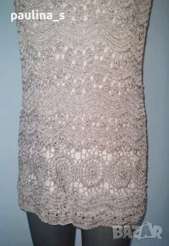 Два различни броя / Плетена на една кука туника за повод "Spiegel" и "Laura Ashley" / голям размер , снимка 6 - Туники - 28230789