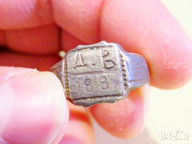 Старинен военнен пръстен 1889 г. за ценители и колекционери ., снимка 4 - Антикварни и старинни предмети - 36844474