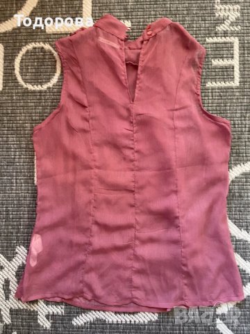 Тъмнорозов топ., снимка 4 - Корсети, бюстиета, топове - 44013380