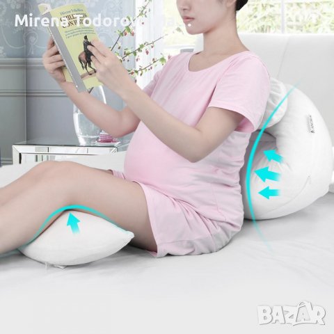 Възглавница за бременни,сваляща се калъфка, снимка 3 - Дрехи за бременни - 38219968