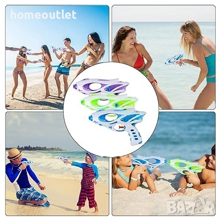 ПРОМОЦИЯ Водни пистолети в свежи цветове (к-кт от 3 бр.) SUNSHINE SMILE WATER GUN (X3) X0016DK4LN, снимка 2 - Други - 51615399
