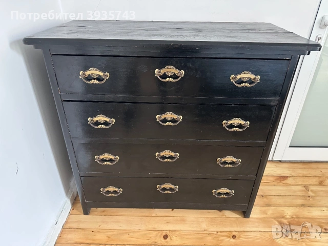 Скрин масивен от дъб античен, снимка 3 - Скринове - 53366096